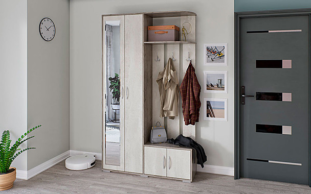 ПРИХОЖАЯ ЕСЕНИЯ-3   2,1*1,22*0,36 Крафт Серый/Шелковый Камень(28750)