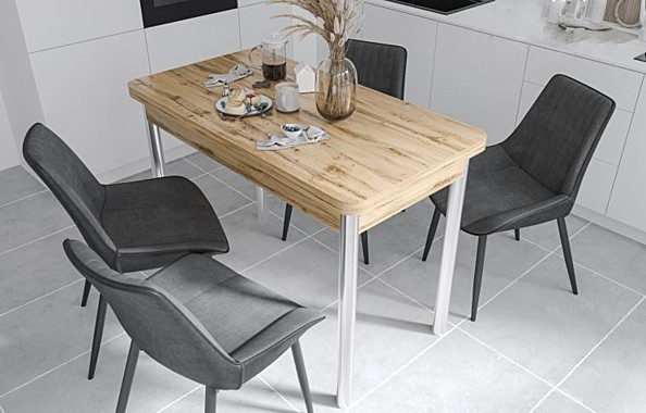 СТОЛ БЕСЕДА 980*580 Опора Бежевая/Царга Бодега Св.В1(28752)