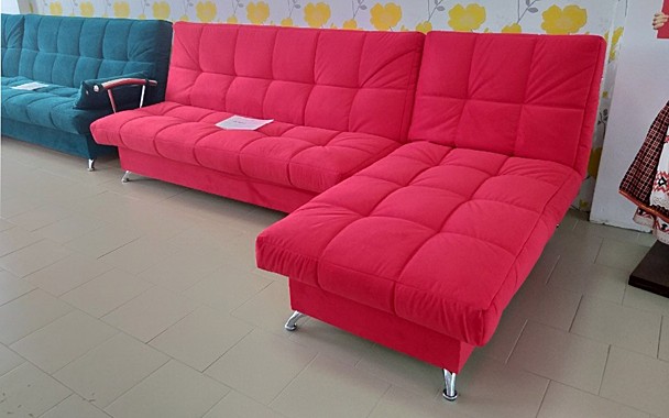 ДИВАН С ОТТОМАНКОЙ  РЕГИНА 10,2 КИОТО РОЗЕ Кат.3 (28222)